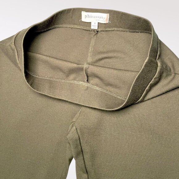 Philosophy Dark Green Leggings Stretch Pull On Pants Small - Picture 5 of 8